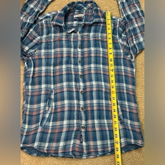 Johnnie-O Men’s Small Pink Blue Pocket Surflannel - Picture 6 of 9